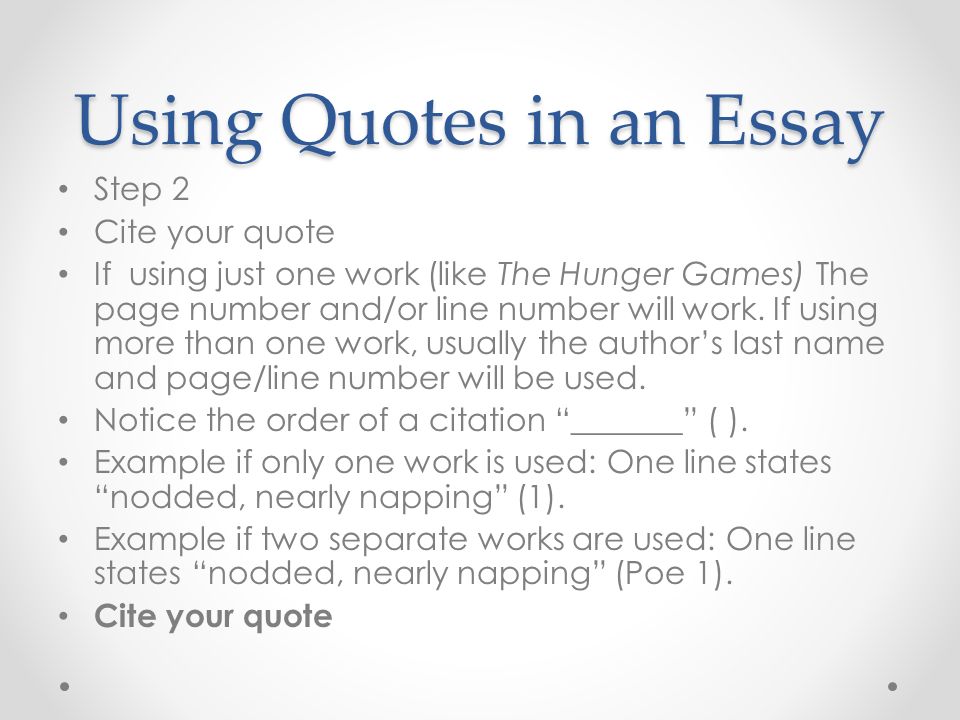 Quoting Passages - A Research Guide